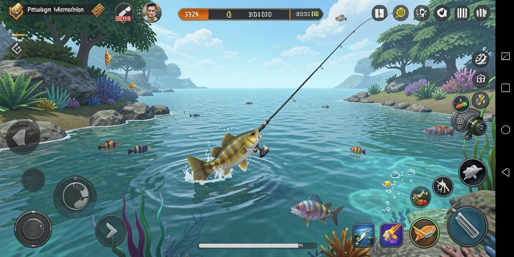 Tangkapan ikan yang mengesankan dalam gameplay 33ZK.