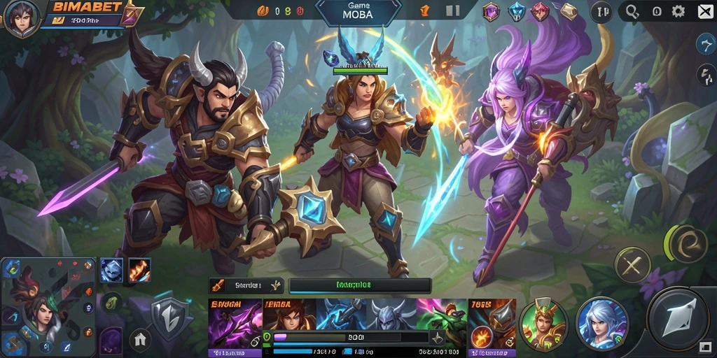 Gameplay seru dalam pertempuran tim di BIMABET.