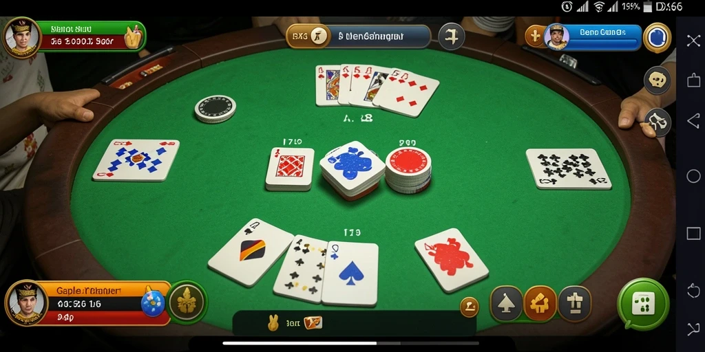 Tampilan gameplay Gaple yang seru dan interaktif di IDX66.