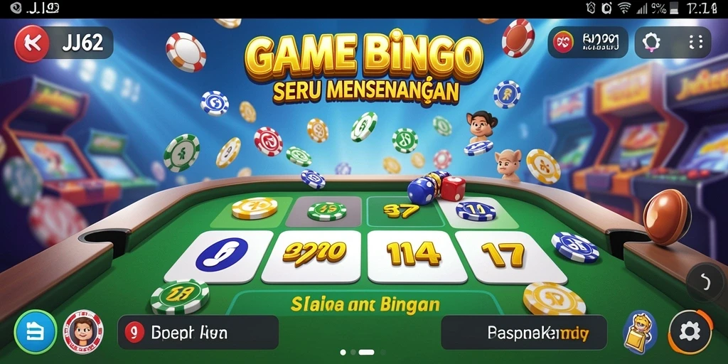 Screenshot gameplay Bingo JJ62 yang seru dan interaktif.