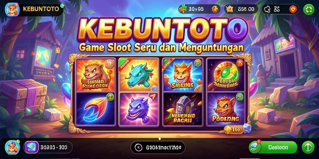 Gameplay Slot KEBUNTOTO yang seru dan menarik.