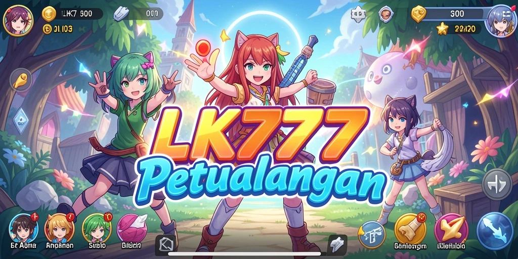 Tampilan gameplay LK777 yang menakjubkan dengan karakter Anime.