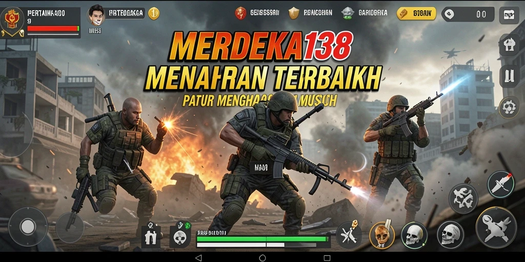 Gameplay Tower Defense yang seru di MERDEKA138.