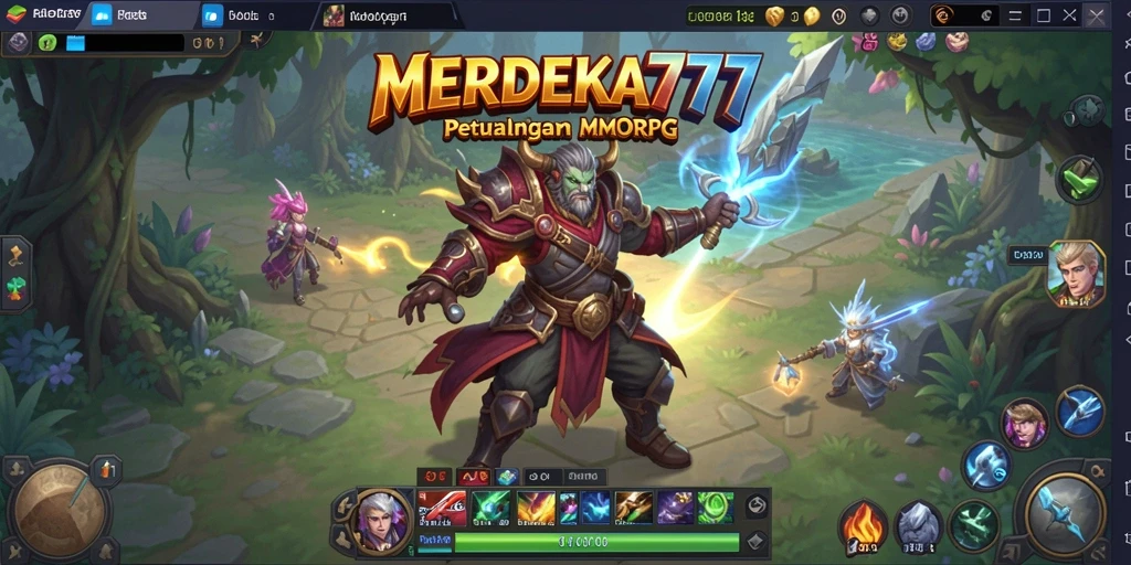 Screenshot MENDEKA777 menampilkan gameplay MMORPG yang seru.