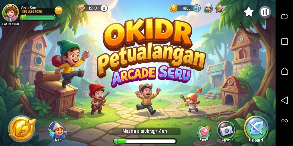 Gameplay seru OKIDR dalam aksi penuh warna.