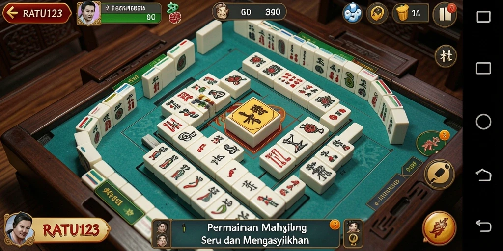 Tampilan gameplay Mahjong yang menarik dan menantang
