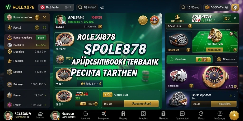 Tampilan antarmuka aplikasi ROLEX878 dengan fitur taruhan yang menarik.