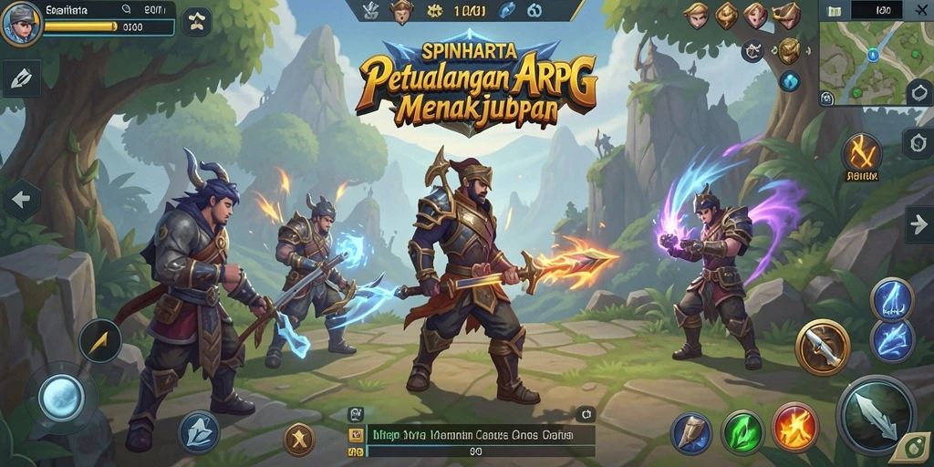 Tampilan gameplay ARPG yang seru dan penuh aksi