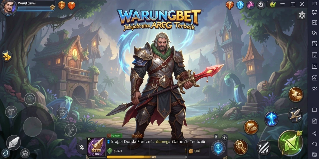 Screenshot gameplay WARUNGBET menampilkan pertarungan epik dan petualangan mendebarkan.